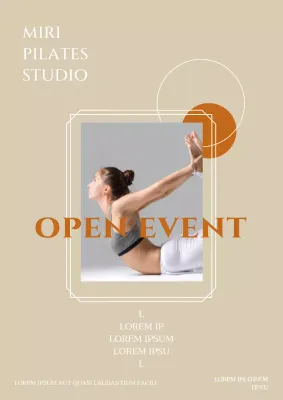 Simpel Pilates Open Event in ivoor en oranje