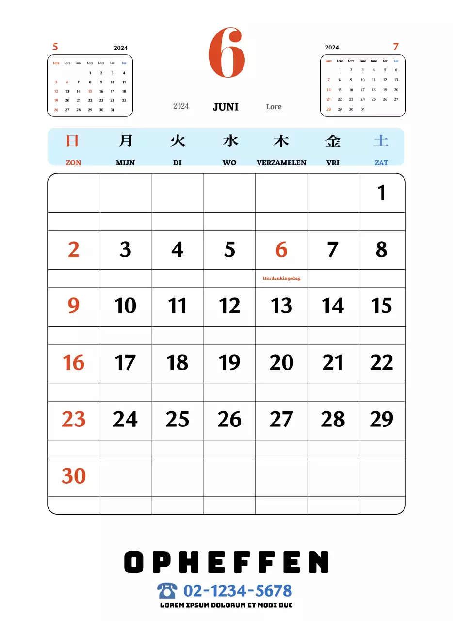 Rode en blauwe retro onderzetters memory kalender