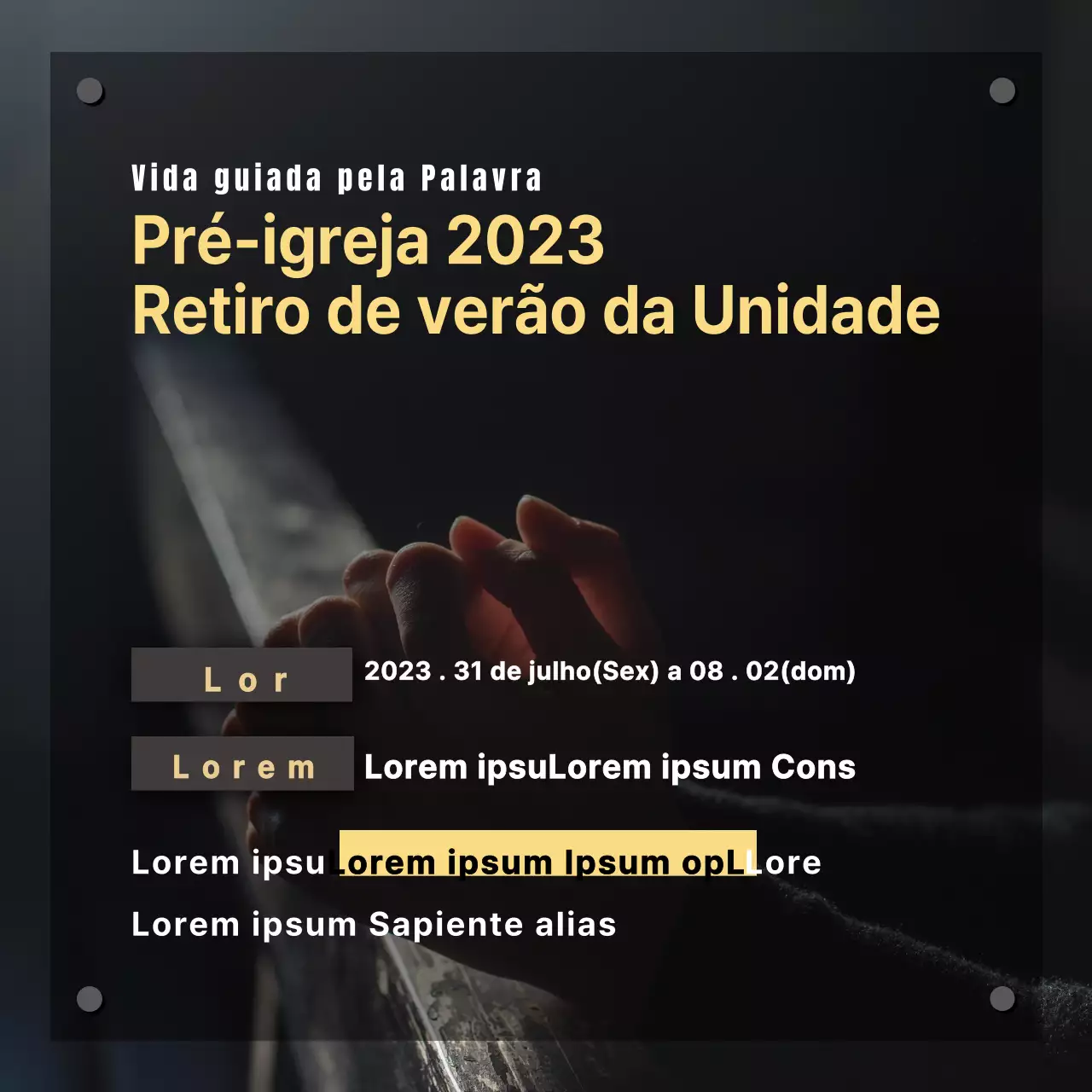 Retiro de verão da Igreja