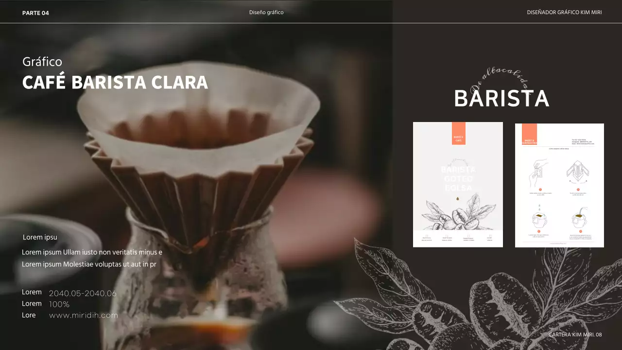 Presentación de portafolio para diseñadores