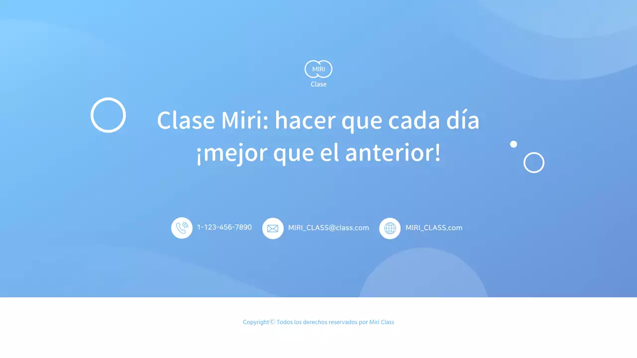 Presentación de propuesta de servicios a empresas con un esquema de color azul claro
