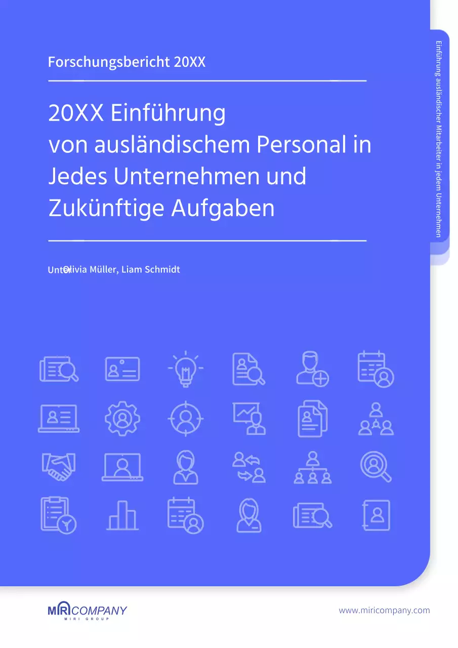 Bericht über den Stand der Übernahme ausländischer Arbeitskräfte durch cool blue companies