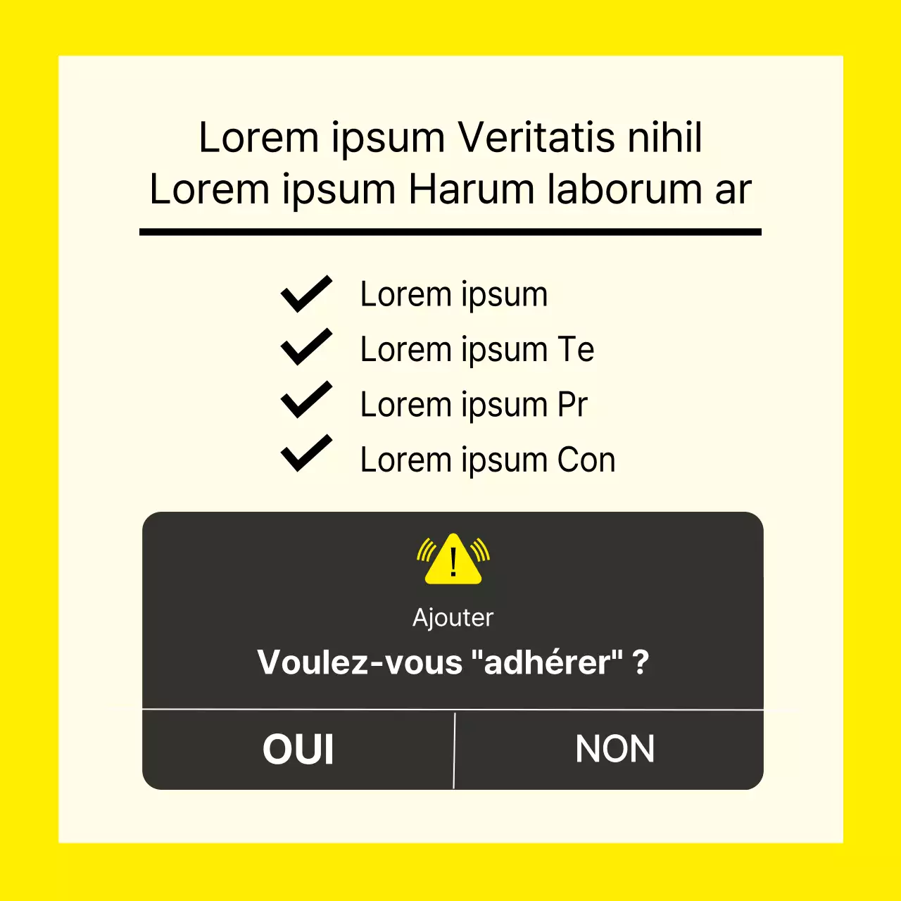 Un simple billet jaune et noir sur la liste des choses à faire à la fin de l'examen