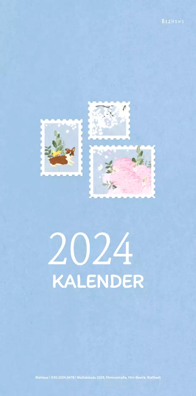 Stempelillustrationen mit einem warmen Konzept