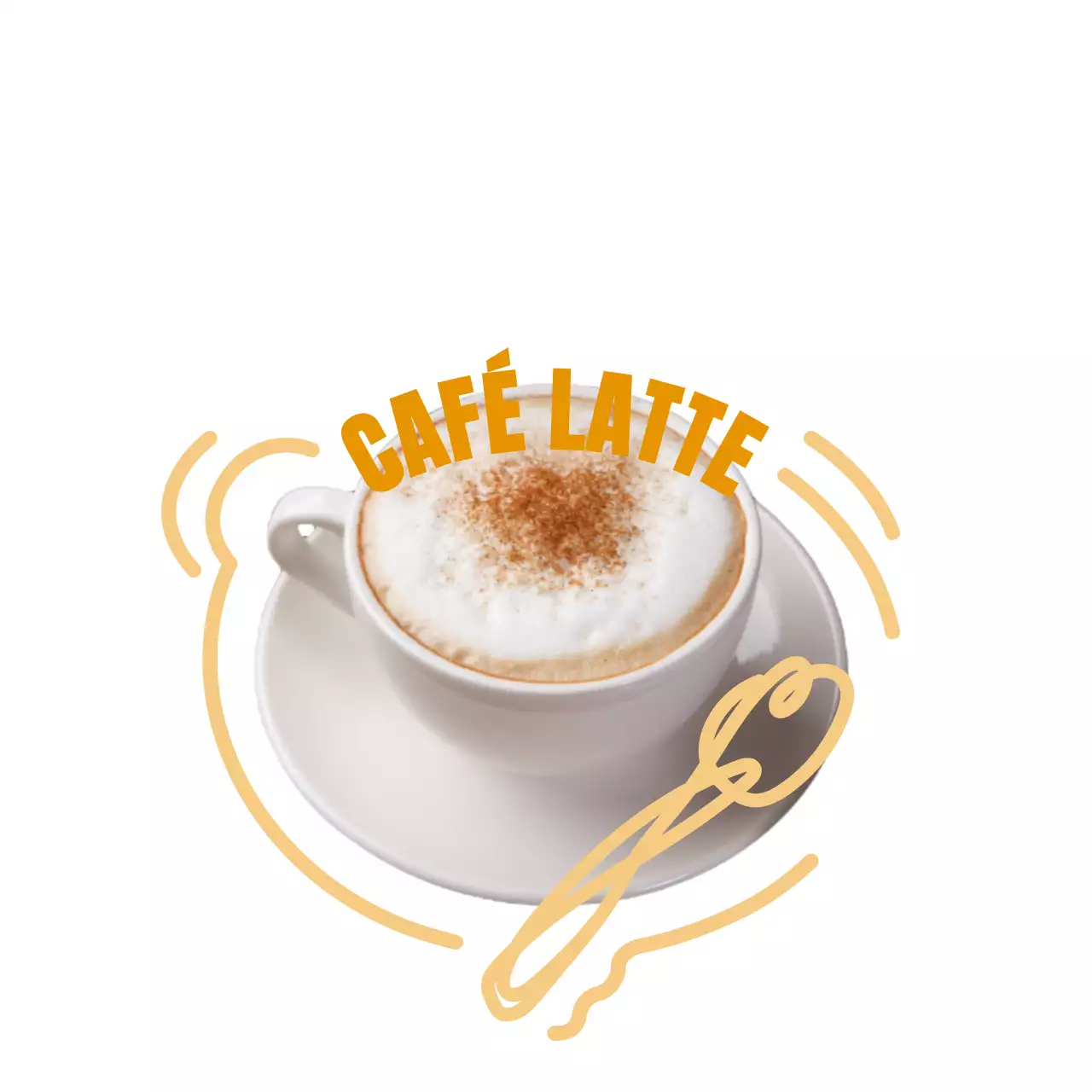 Heldere, kleurrijke doodle-illustratie om conceptdesserts te promoten en te begeleiden