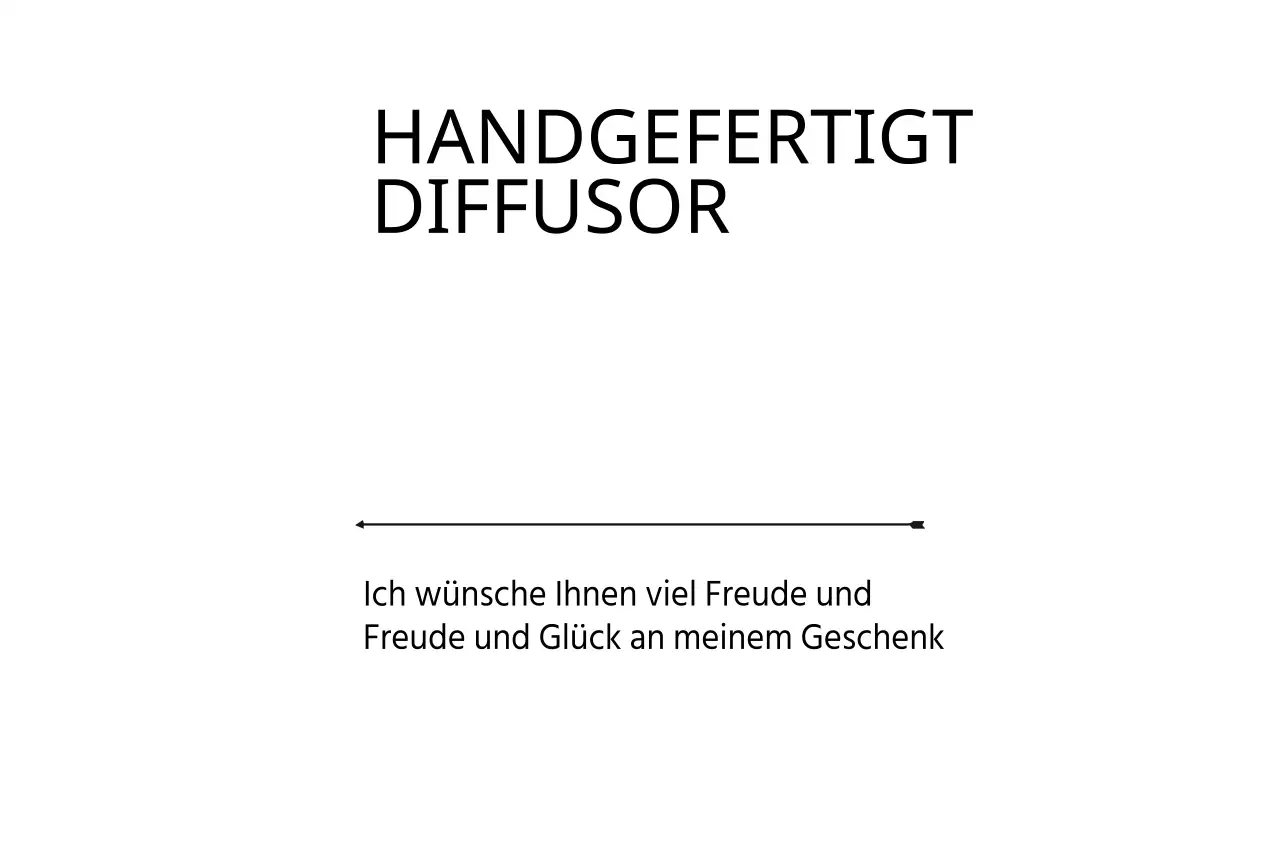 HANDGEFERTIGTER DIFFUSOR