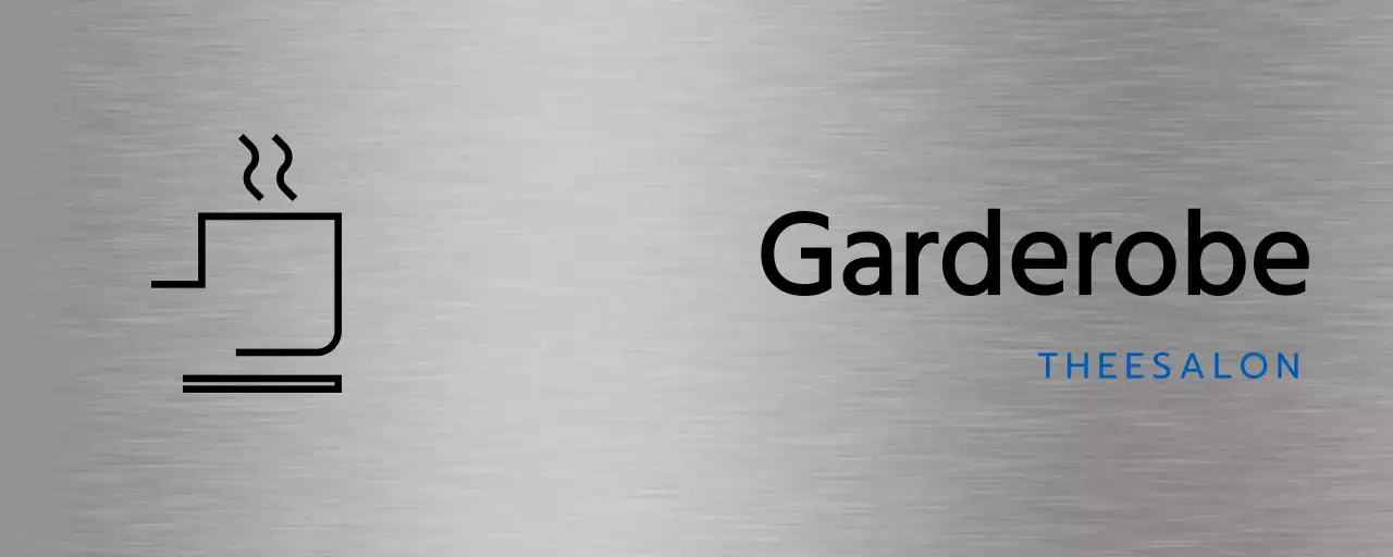 Plaatsnamen en plattegronden van bedrijven met eenvoudige zwarte en blauwe pictogrammen