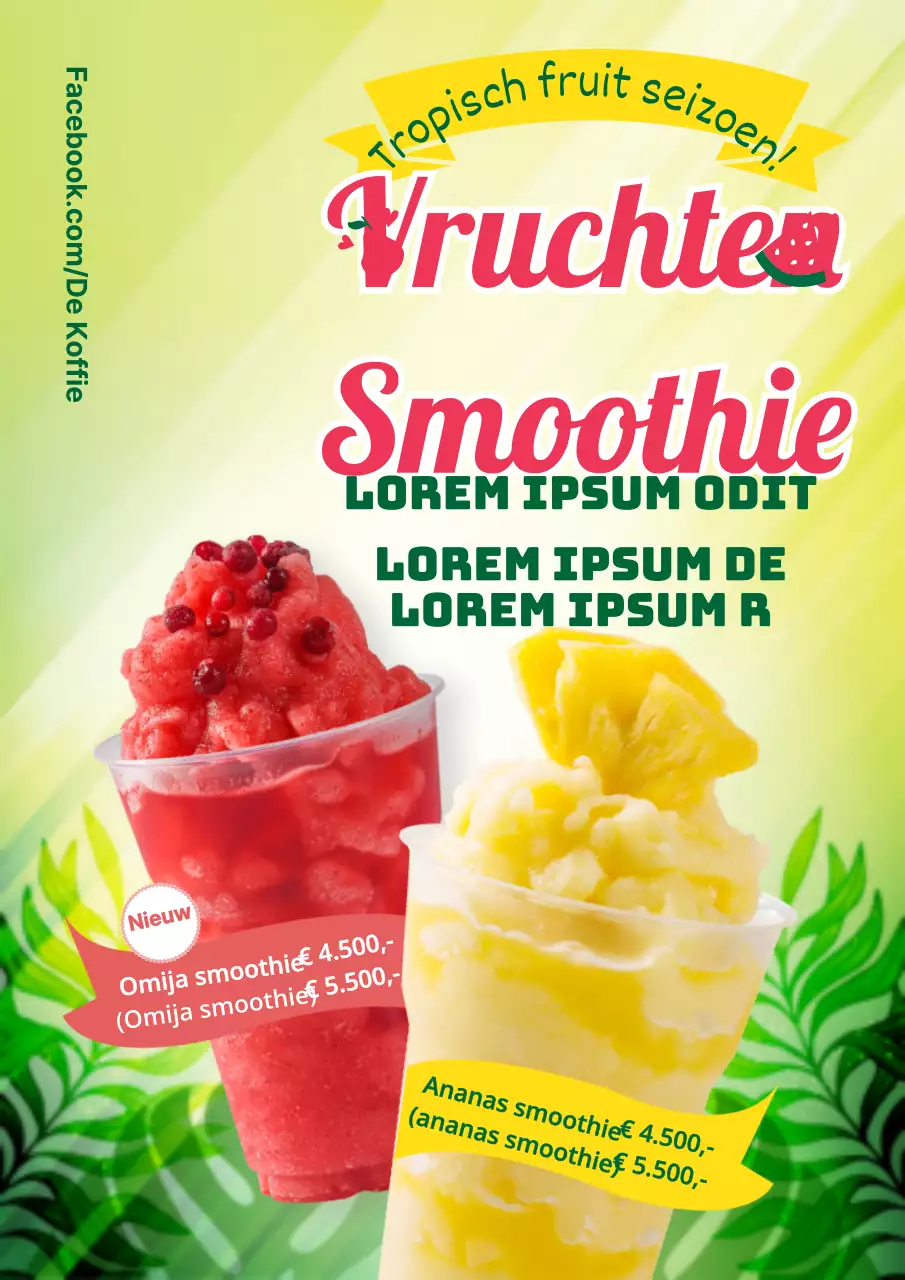 Promoot nieuwe seizoensgebonden dranken