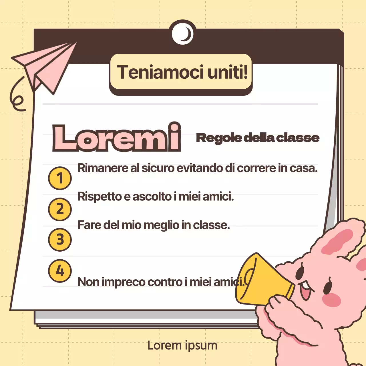 Regole della classe del personaggio giallo rimbalzante