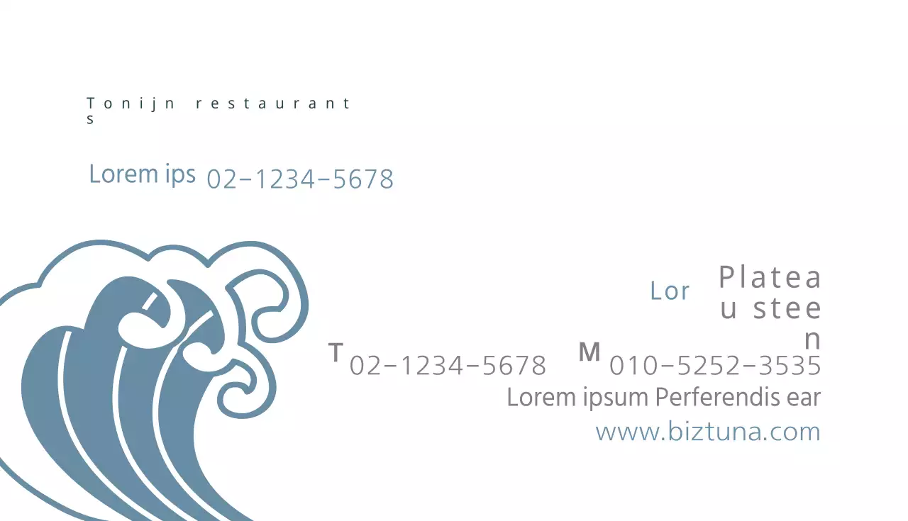 Tonijn restaurant
