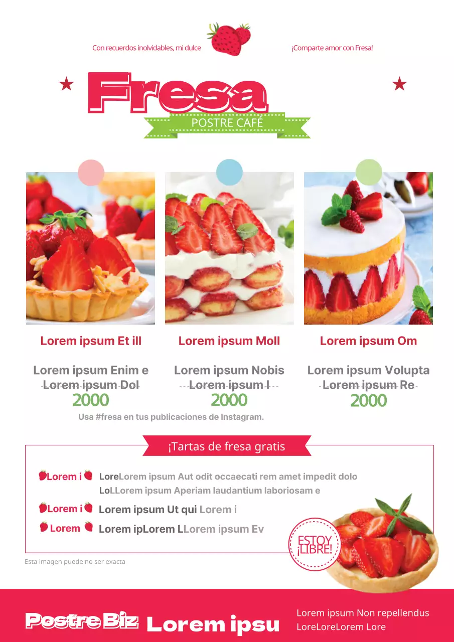 Tarta de fresas