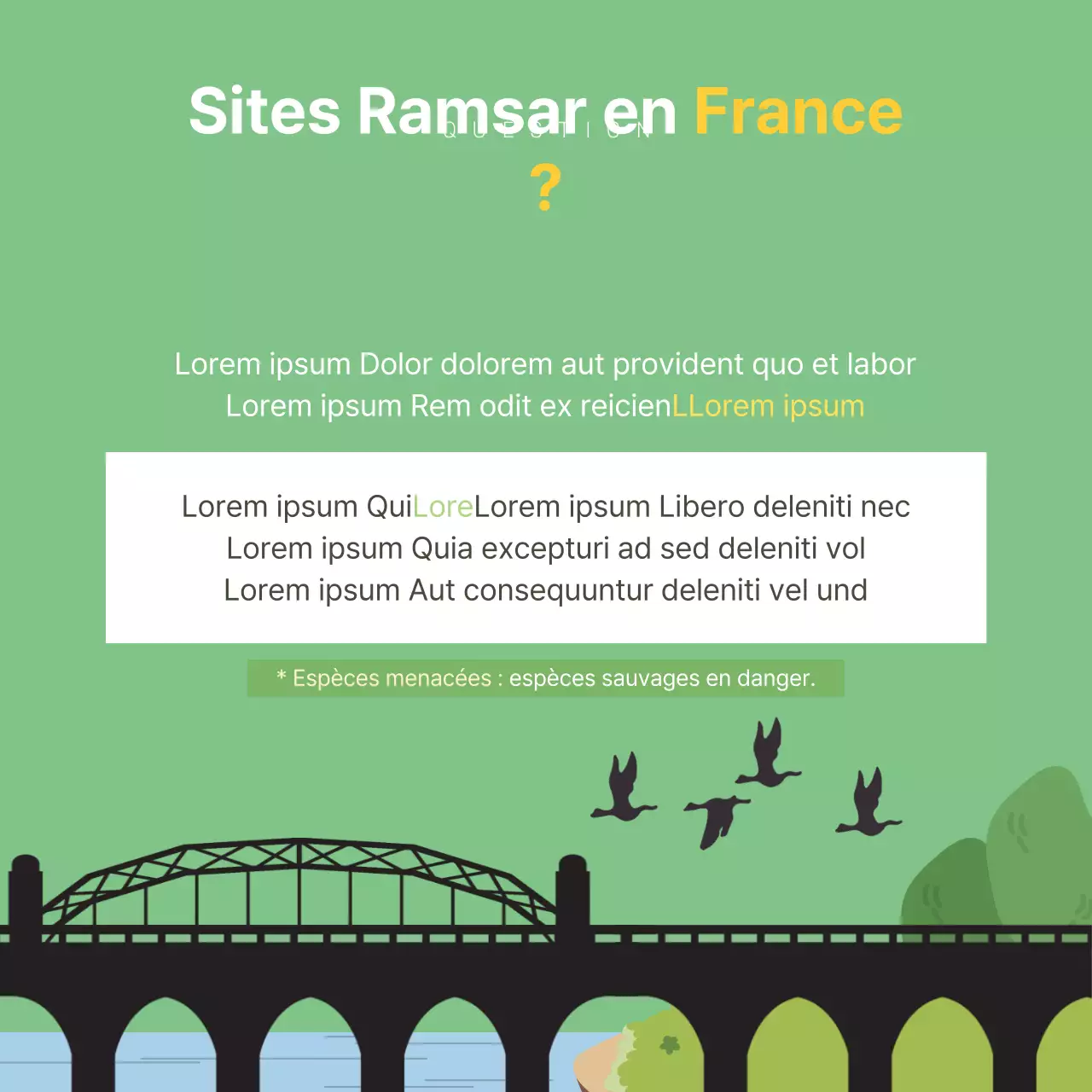 Ducasse Carte de la Journée mondiale des zones humidesNews Design