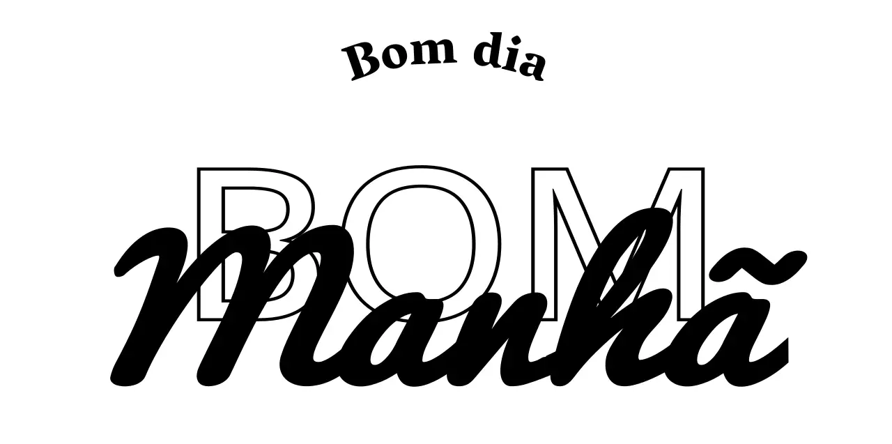 Mercadoria de café com texto concetual preto e emocional