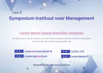 Zakelijke seminars