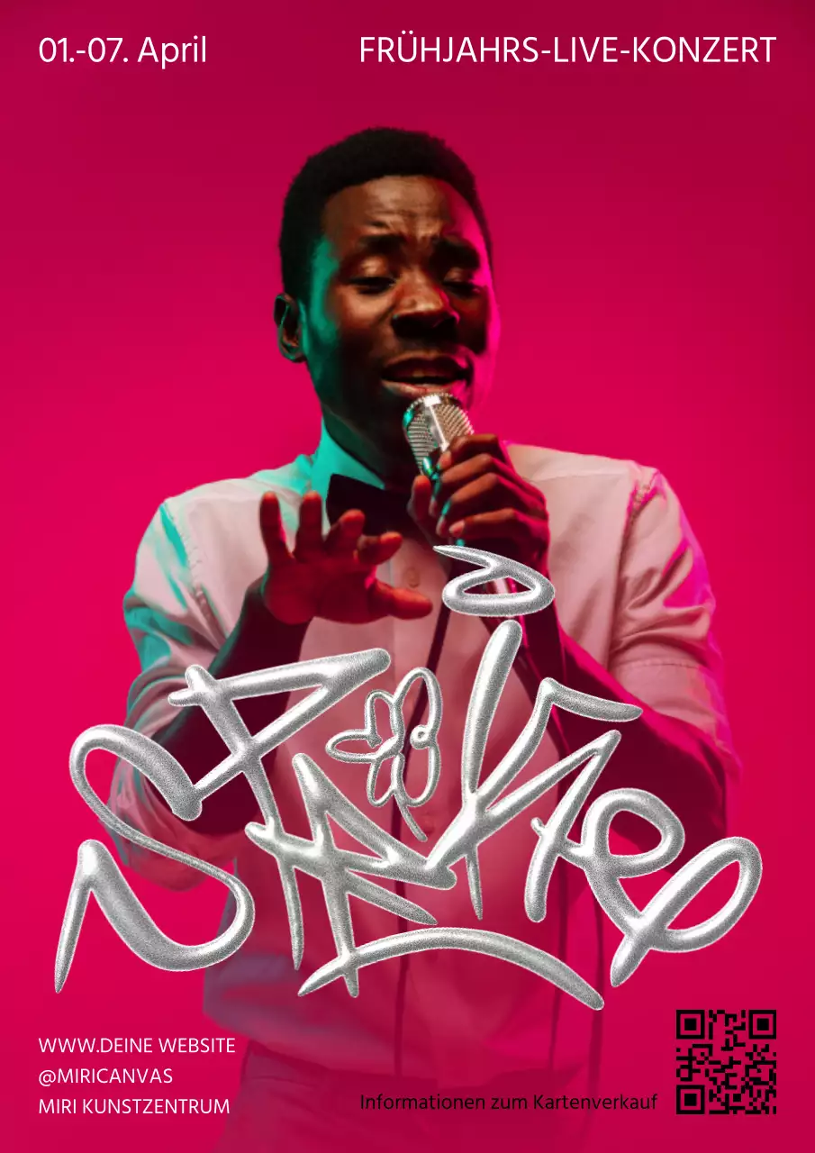 Ein frühlingshaftes Live-Show-Event in Pink und Silber