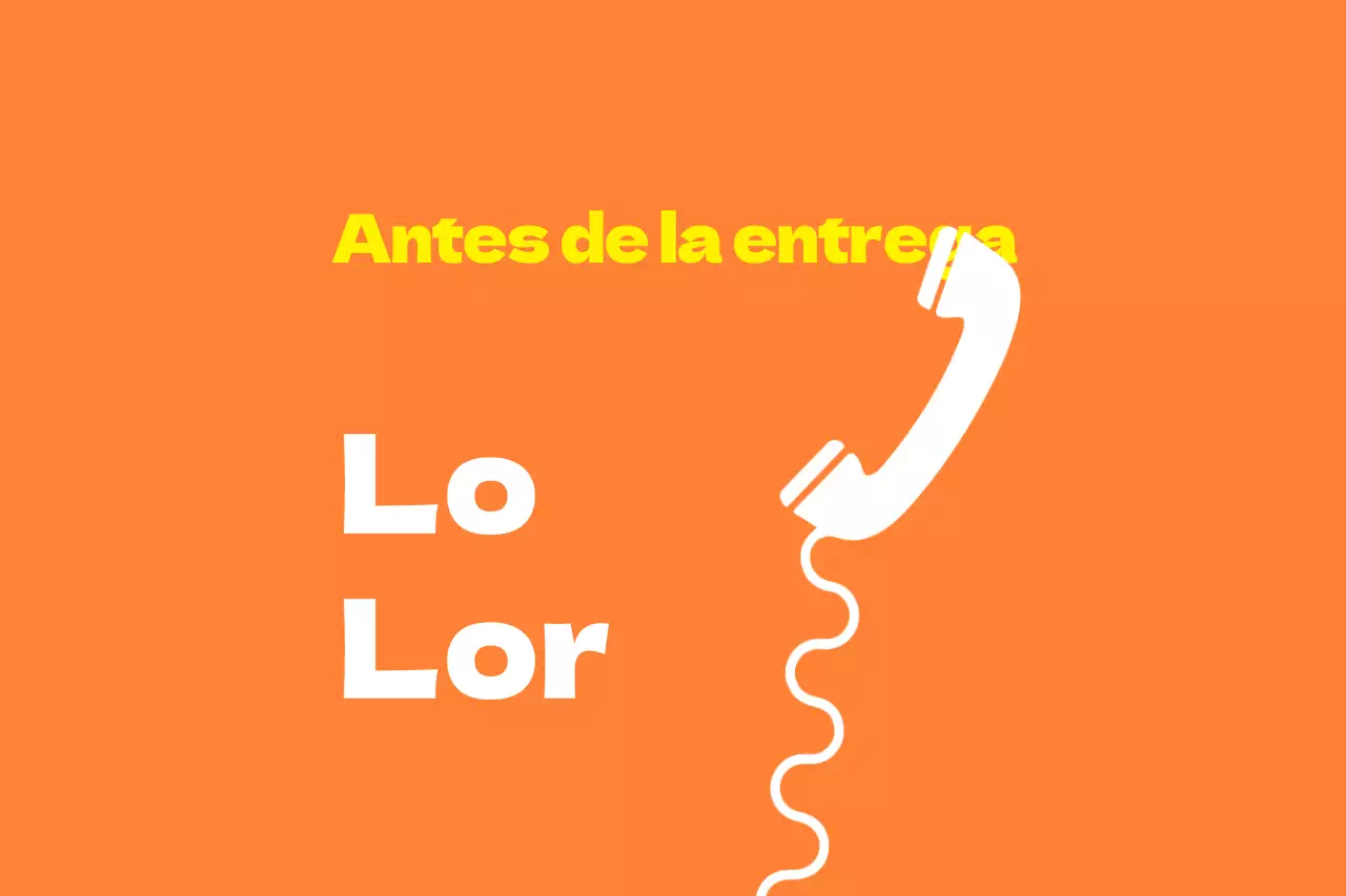 Póngase en contacto con nosotros antes del envío