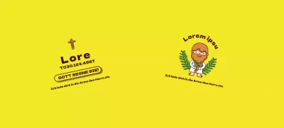 Gelbes Zeichen Illustration Kirche