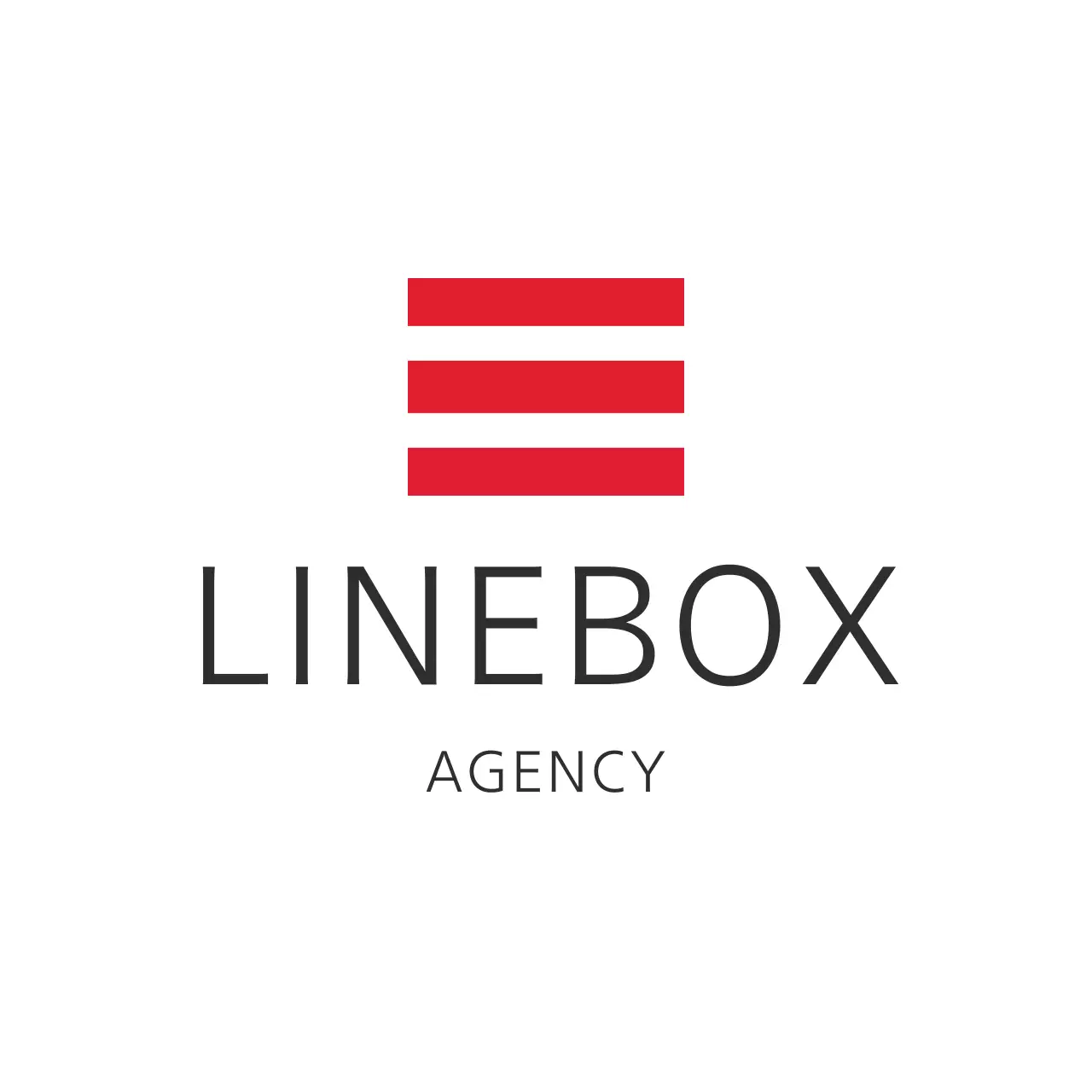 赤 シンプル 会社案内 ロゴ