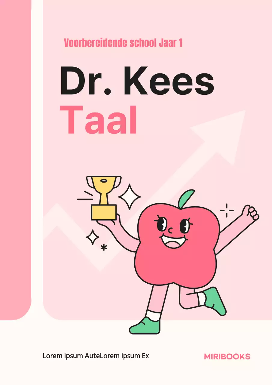 Roze, eenvoudige, op personages geïnspireerde trainingsinhoud