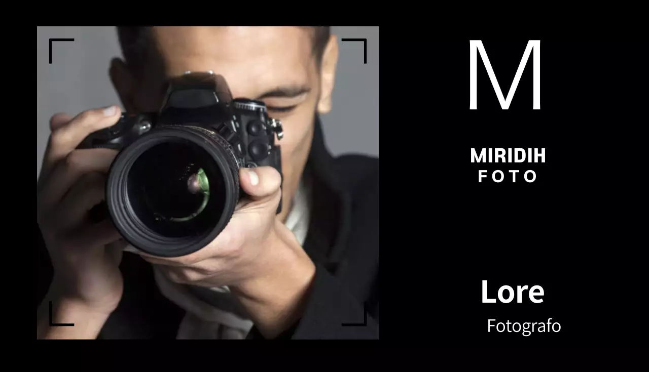 Biglietti da visita per fotografi