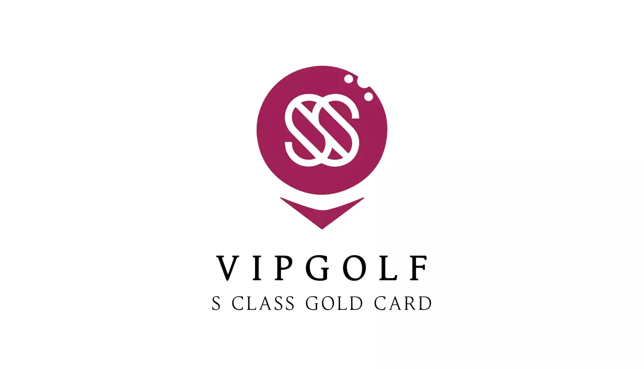 赤 モダン ゴルフ 名刺