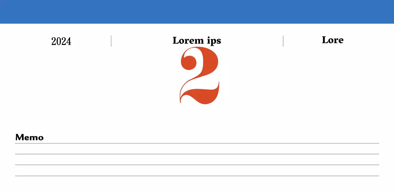 Retro-Konzept Nostalgie-Kalender in rot und blau