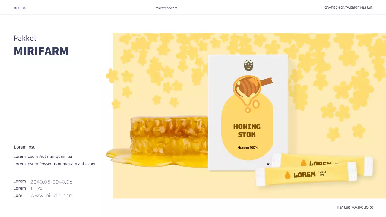 White Navy Nette Portfolio Presentatie voor Ontwerpers