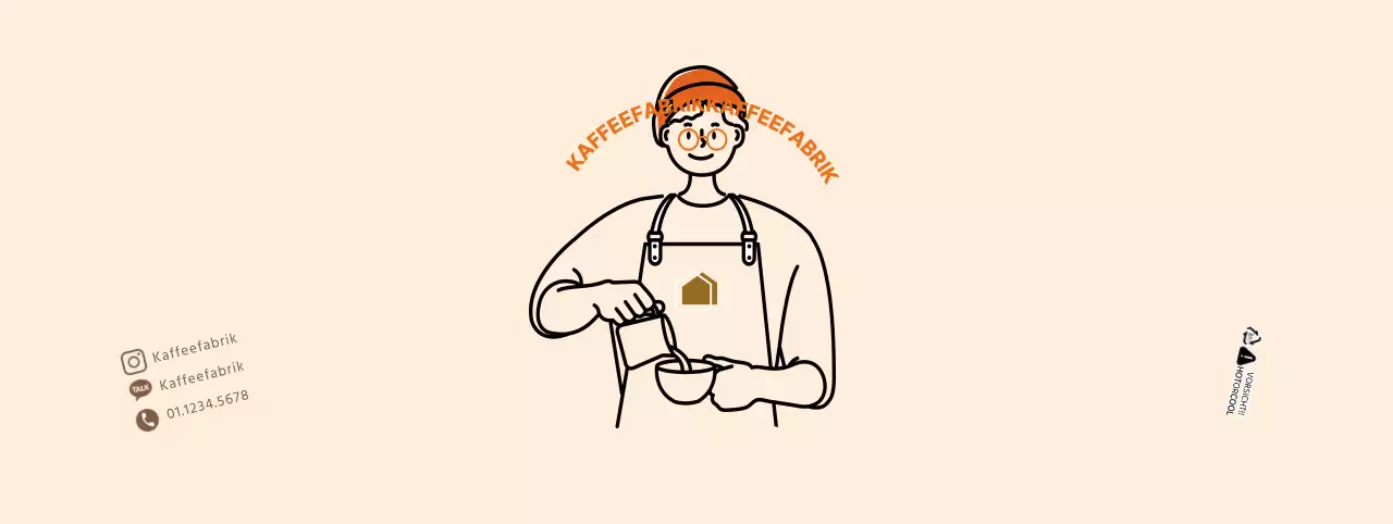 Einfacher Baristylist Cafe-Tassenhalter in Beige