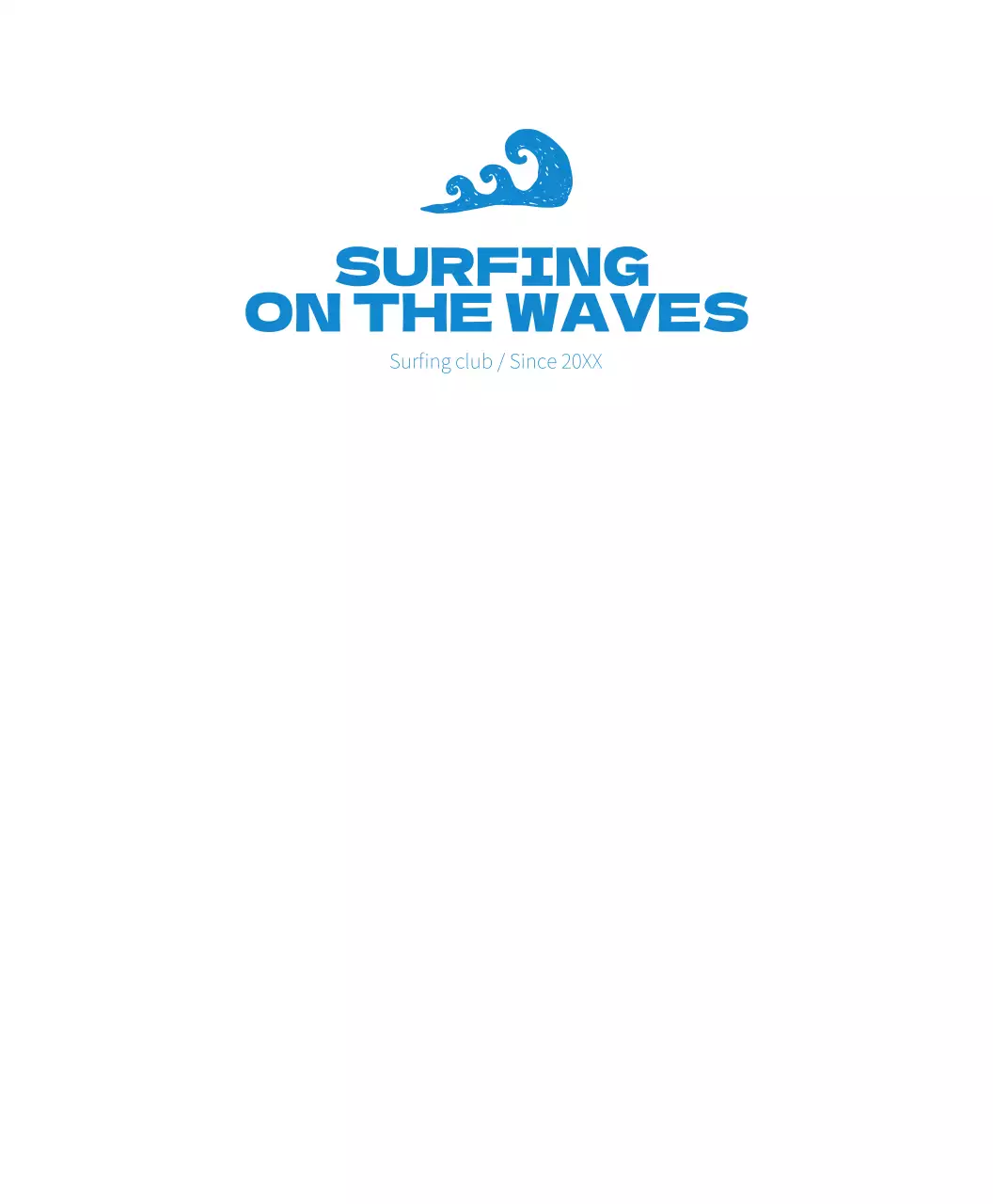 青い夏の雰囲気のサーフィンする人たち