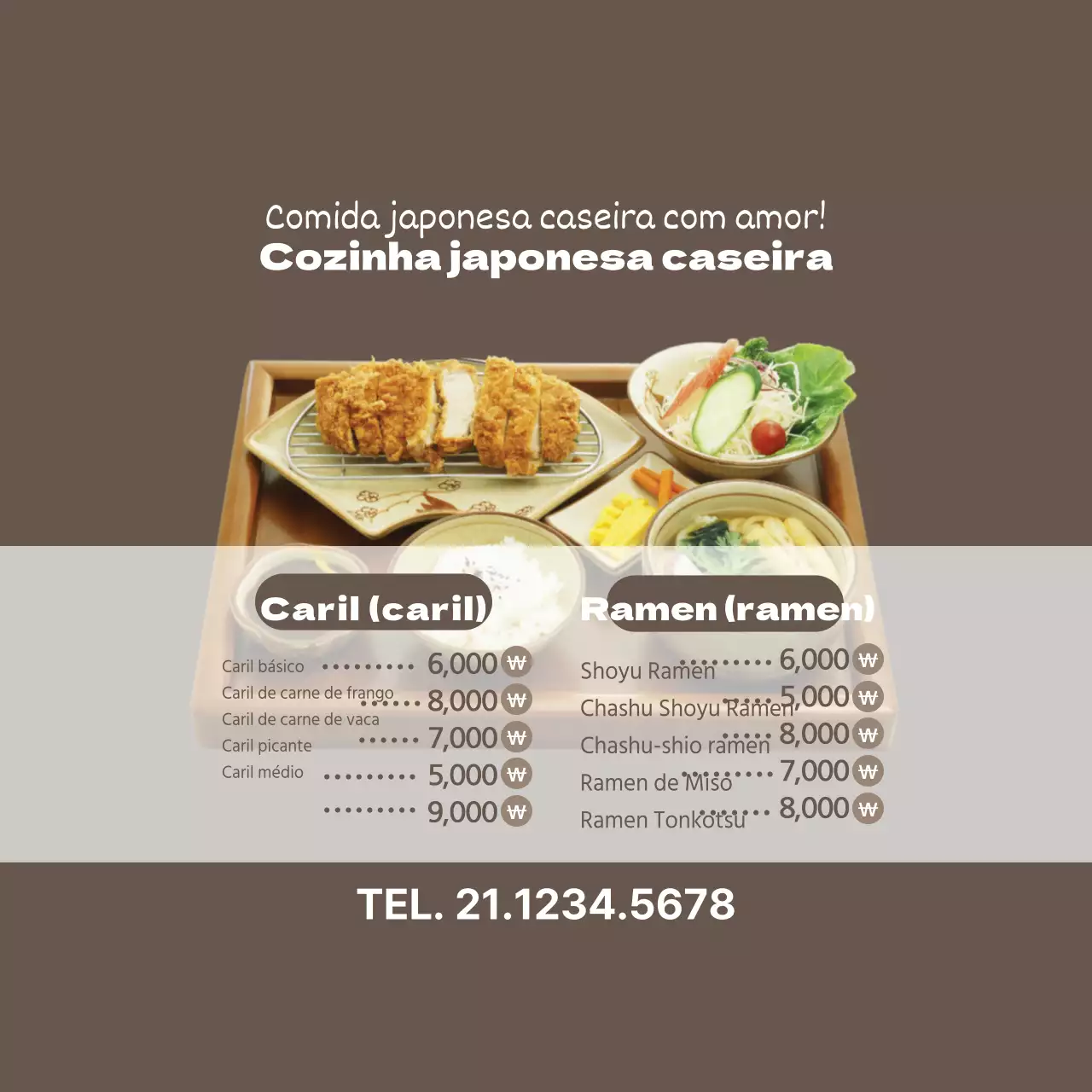 Cozinha caseira japonesa