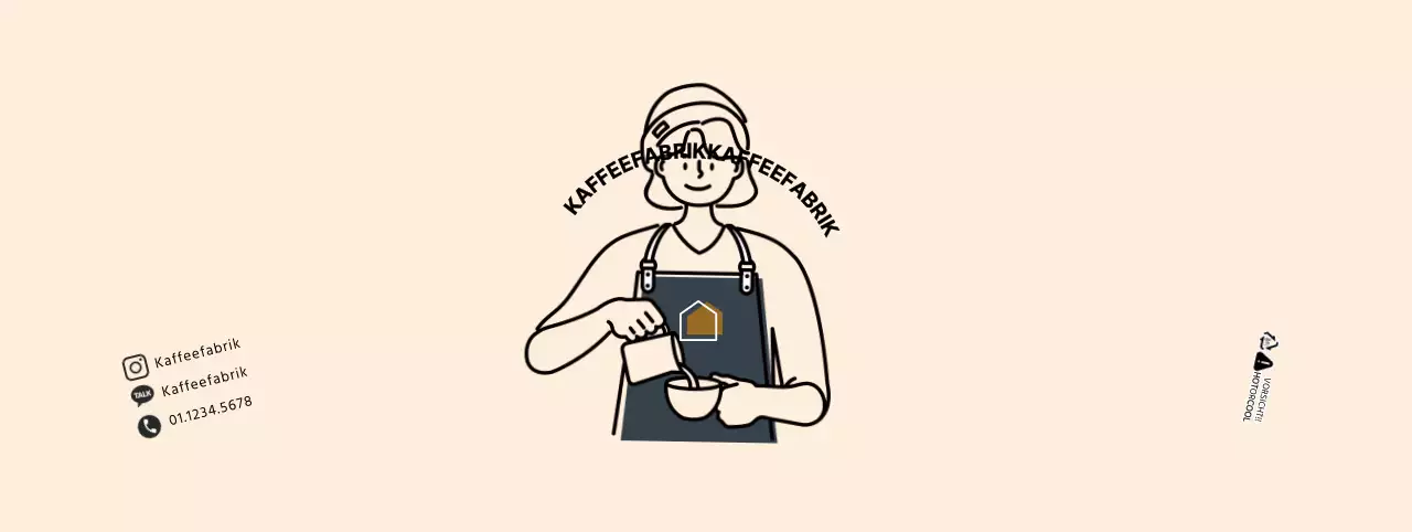 Einfacher Baristylist Cafe-Tassenhalter in Beige