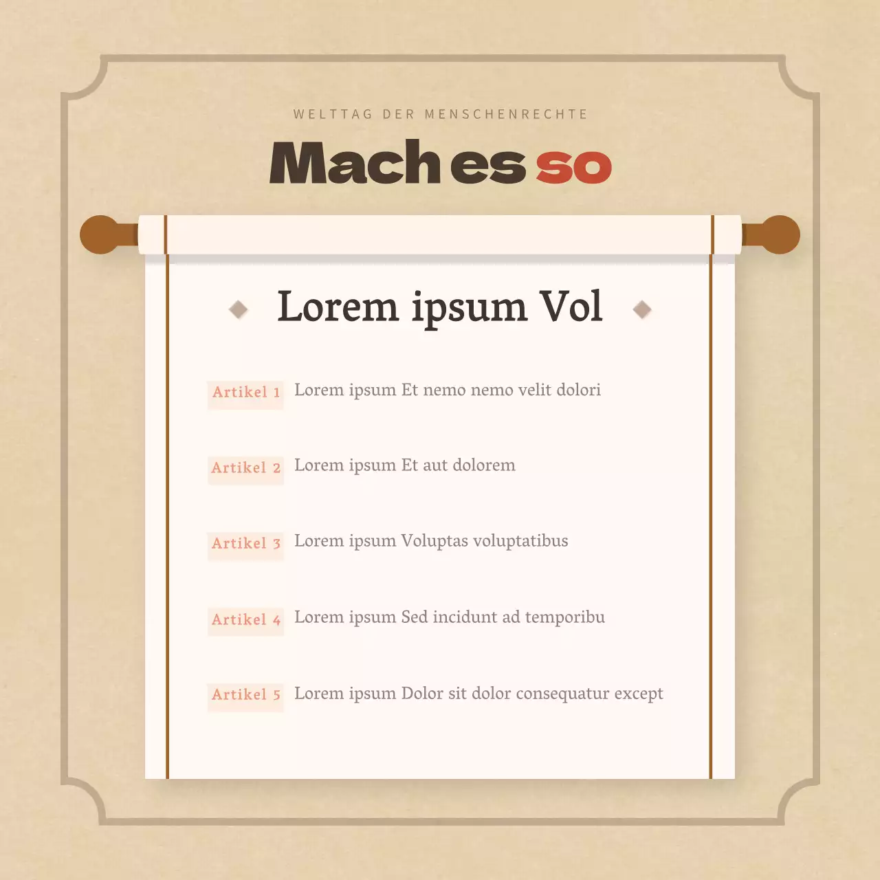 Duclass Weltmenschenrechtstag KarteNews Design