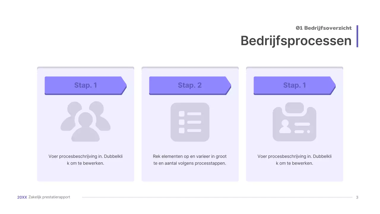 Paarse, driedimensionale UI-concept zakelijke presentatie kit