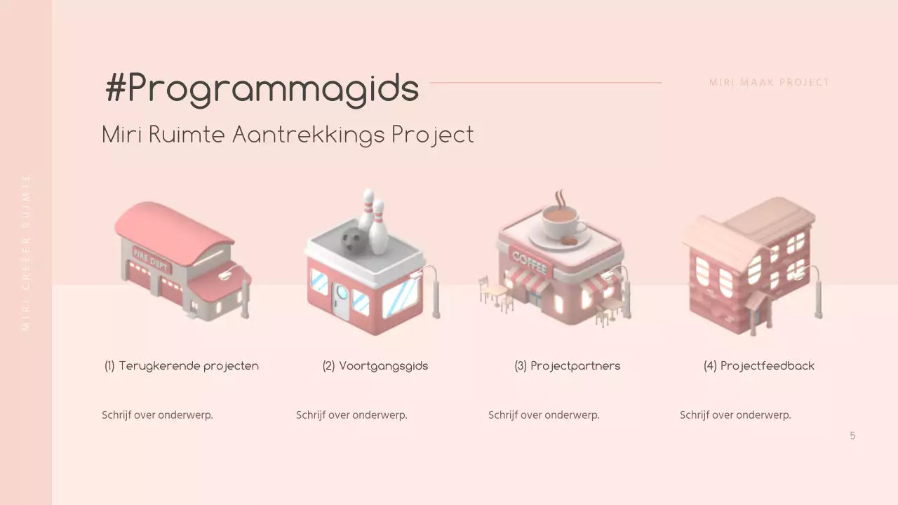 roze 3d driedimensionaal concept lokale maker wervingsgids