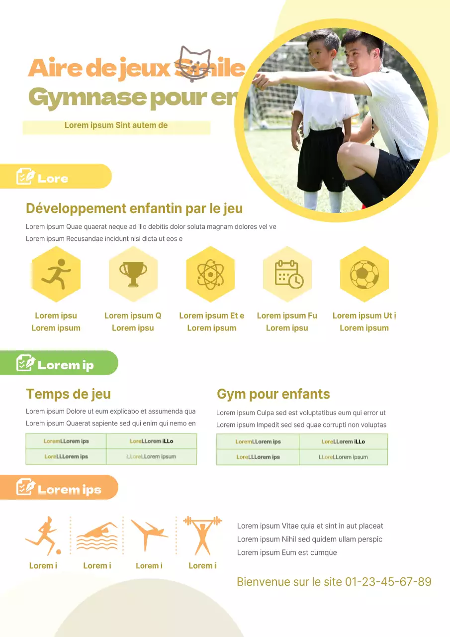 Gymnase pour enfants