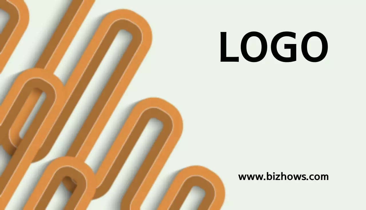 ベージュ モダン ビジネス 名刺