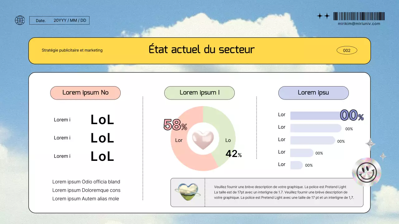 Sky background kitschy advertising marketing strategy report