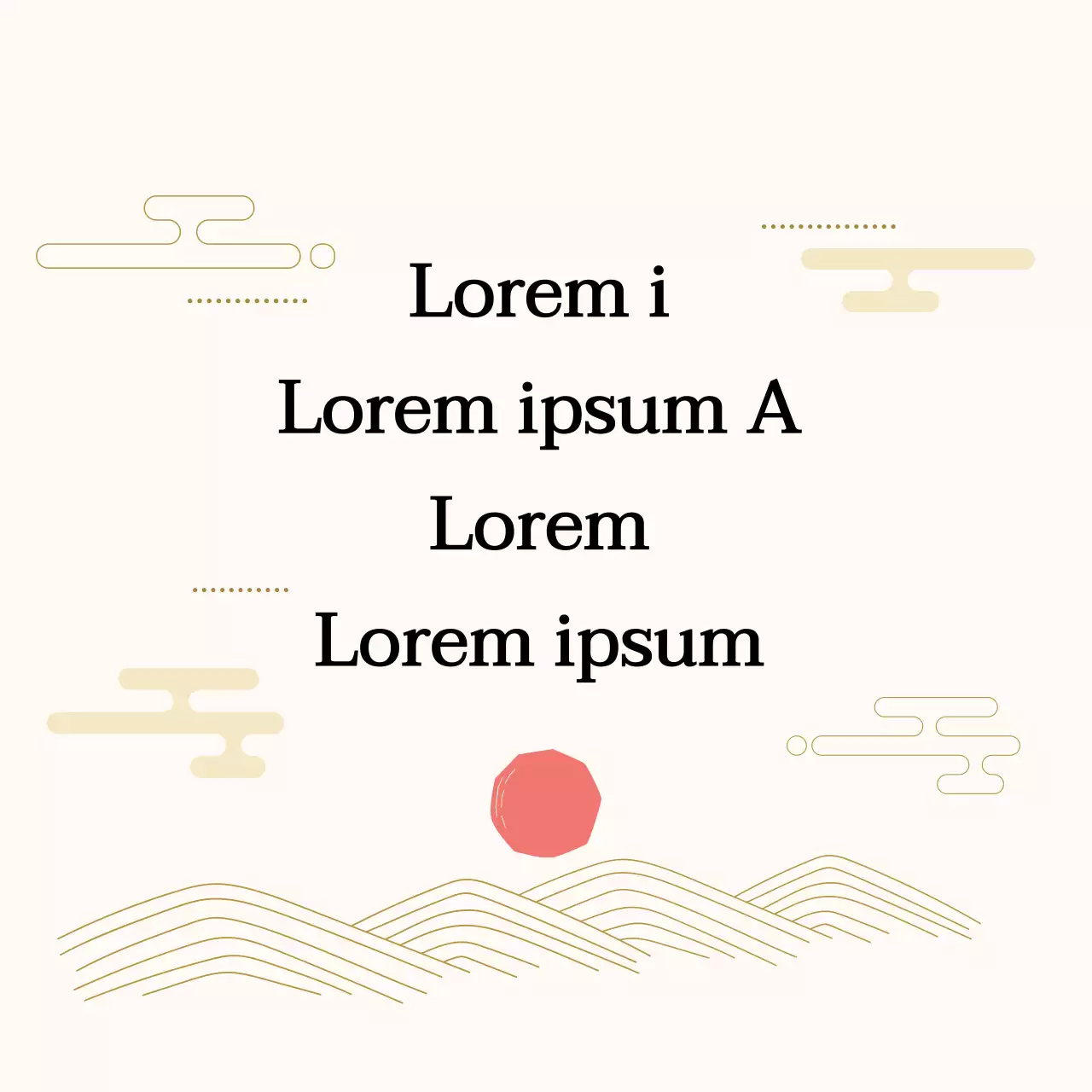 Ivoorrood geïllustreerd nieuwjaarslabel