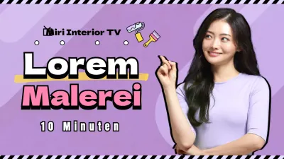 Eine lila und violette YouTube-Miniaturansicht, die genau richtig ist.