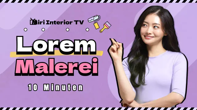 Eine lila und violette YouTube-Miniaturansicht, die genau richtig ist.