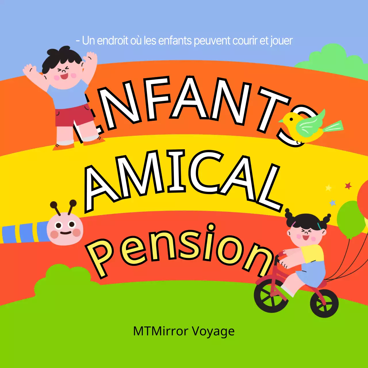 Des lieux de séjour mignons, colorés et adaptés aux enfants