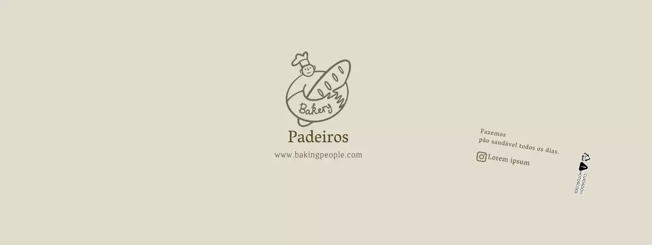 Bege ilustração limpa padaria café