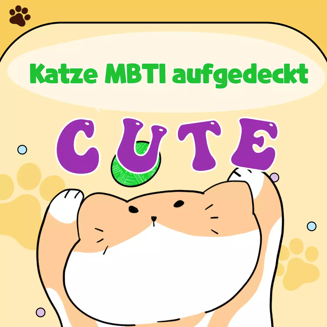 Einfaches illustriertes Katzen-Emoji in Orange