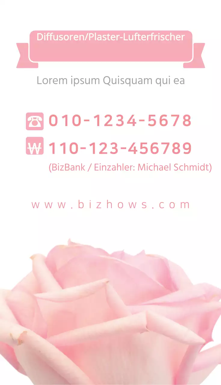 Ich liebe dich, Scent