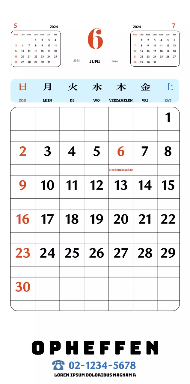 Rode en blauwe retro onderzetters memory kalender