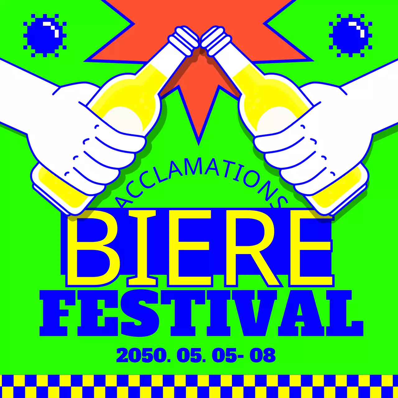 Faites la promotion de votre festival de la bière avec des néons colorés