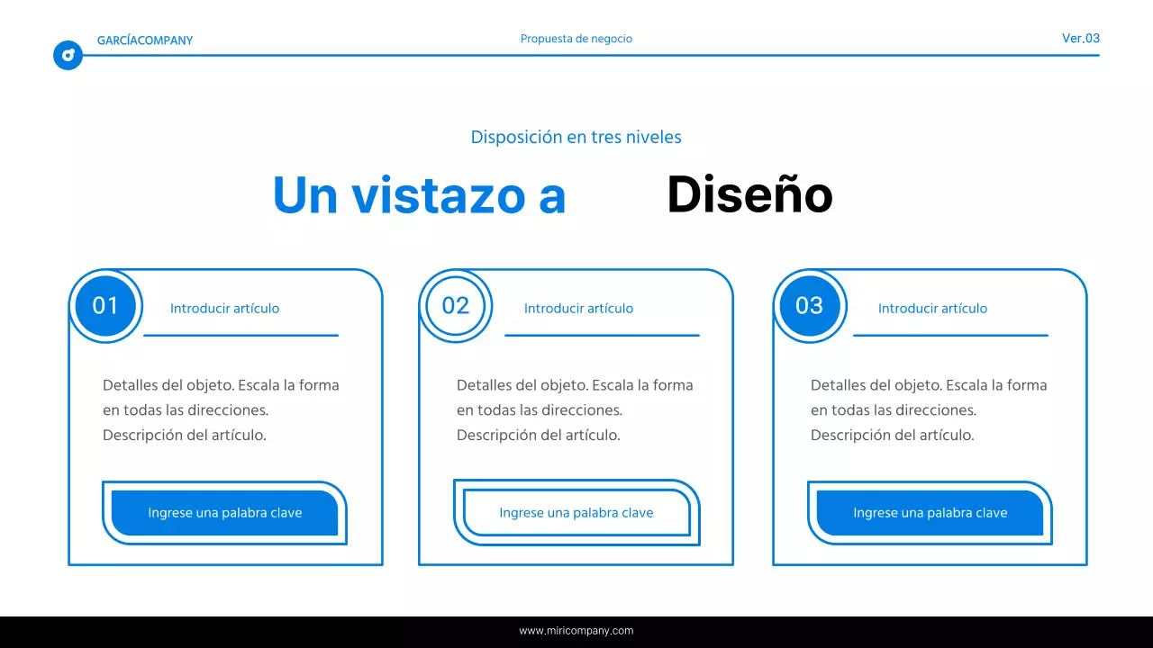 Informe de resaltado de texto simple en azul y blanco