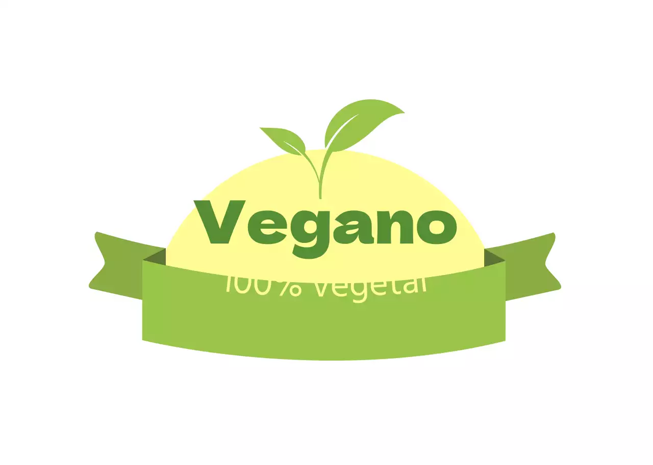 Una guía de ingredientes veganos con un bonito concepto chartreuse y verde