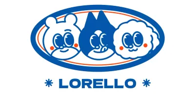 Illustration d'amis animaux bleus et orange pour des produits personnalisés