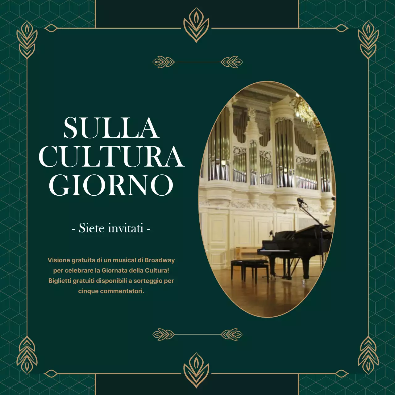 Inviti alla Giornata della Cultura